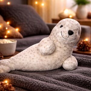 Retired Jellycat Sigmund Seal Spotted Plush Stuffed Animal 15” EUC Authentic